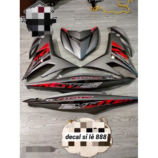 Tem rời exciter 150 đen xám