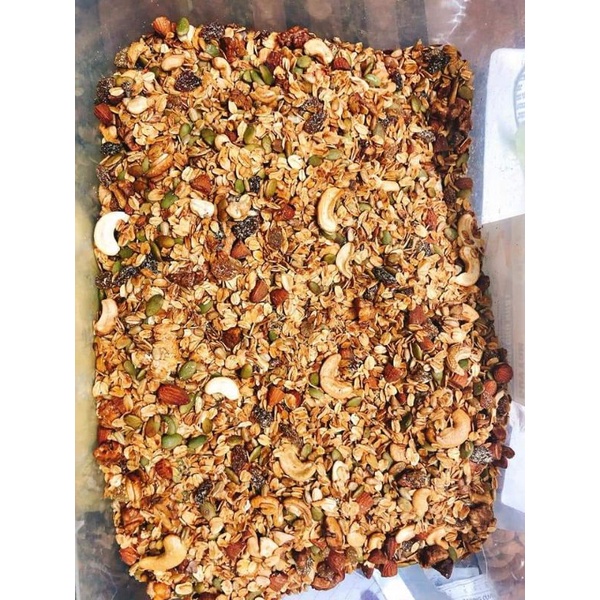 500gr Ngũ Cốc Granola ( Mix hạt , hoa quả sấy , Yến mạch , dừa khô...)