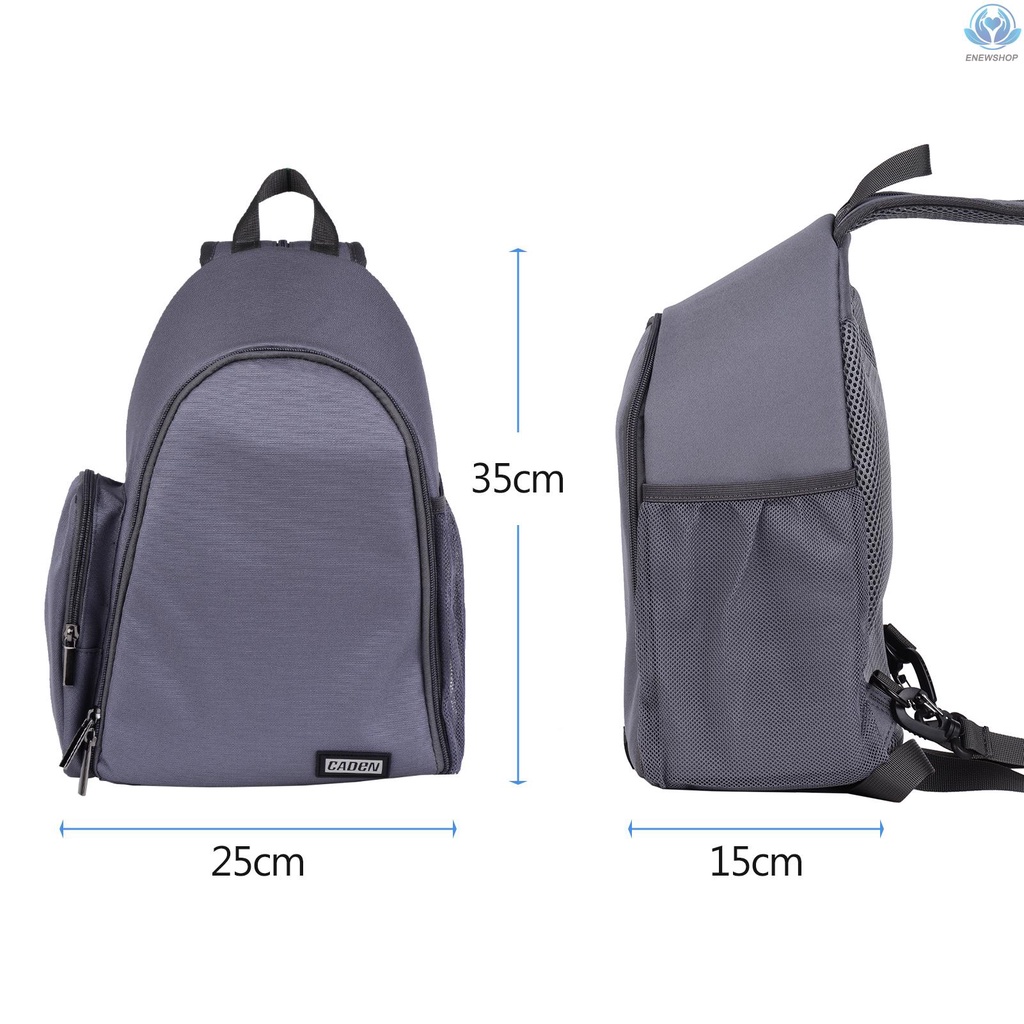 【enew】CWATCUN D17 Photography Camera Bag Backpack Double/ Single-shoulder Water-resistant DIY Customized Inner Design for DSLR/SLR Mirrorless Cameras Lenses