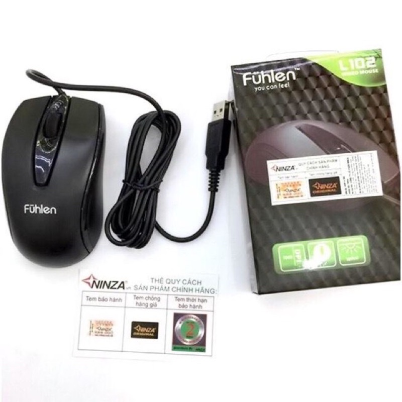 Chuột quang có dây Fuhlen L102 - Bảo hành 12 tháng