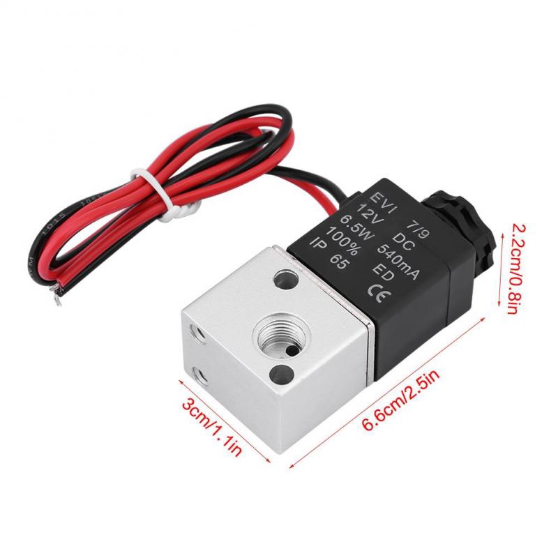 Van khí nén điện từ 3V1-06 DC 12V/24V 3 hướng 2 chiều 1/8"" BSP
