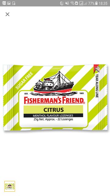 Kẹo con tàu Fisherman's Friend 25g ( Hàng do Tập Đoàn DKSH phân phối)