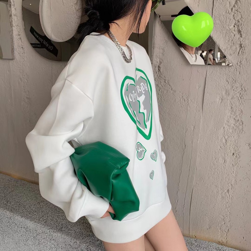 ÁO HOODIE HOẠ TIẾT TIM (A2195)