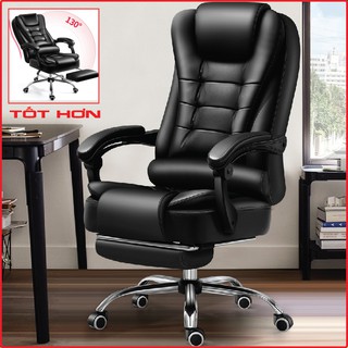 Ghế Da Xoay Văn Phòng, Ghế Làm Việc Giá Tốt, Ghế Ngả Lưng - Tựa Đầu - Kê Chân, Ghế Có Massage Rung Thư Giãn 5 Điểm