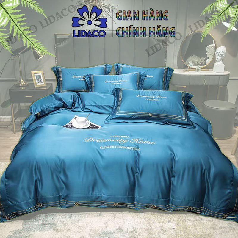 Bộ Chăn Ga Gối Lụa Dream Lidaco Home Nhiều Mẫu Lựa Chọn