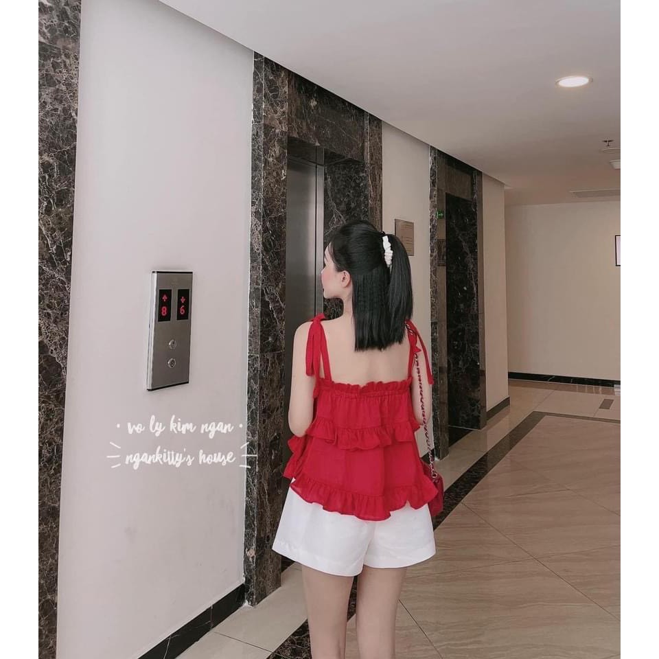 Set đồ nữ cá tính, set quần sóc áo quây đi chơi sang chảnh mùa hè đẹp 8A00211 | BigBuy360 - bigbuy360.vn