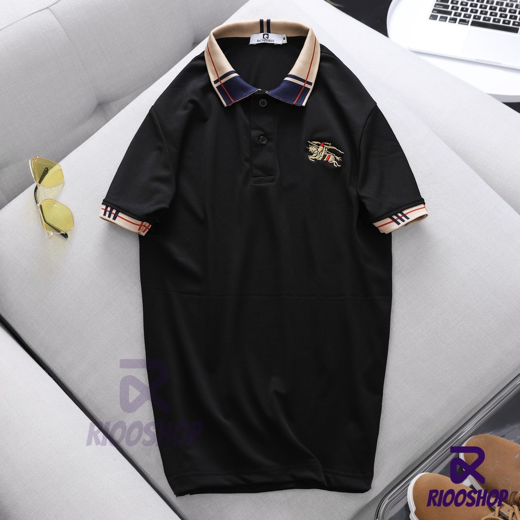 Áo polo nam có cổ, áo thun nam basic trắng, đen vnxk, đơn giản, ngắn tay, bigsize, vải dày, form suông RIOOSHOP RSP003