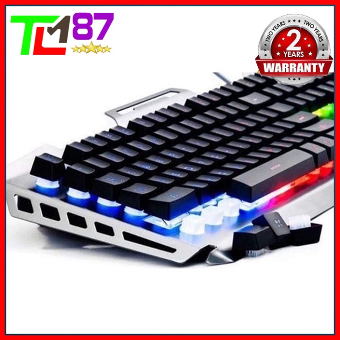 Bàn Phím Máy Vi Tính Laptop Chơi Game NEWMEN GM619 Đèn LED 7 Màu- Bàn phím Giả Cơ Keyboard Gaming Có Dây