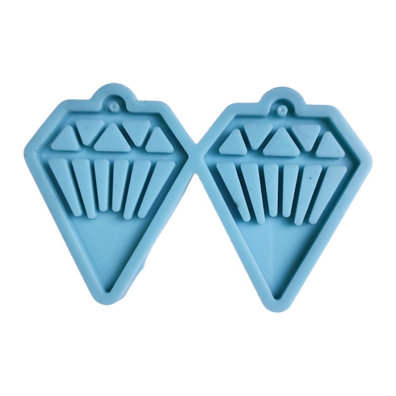 San * Khuôn Silicon Làm Bông Tai Epoxy Resin Pha Lê Nhiều Kiểu Dáng DIY