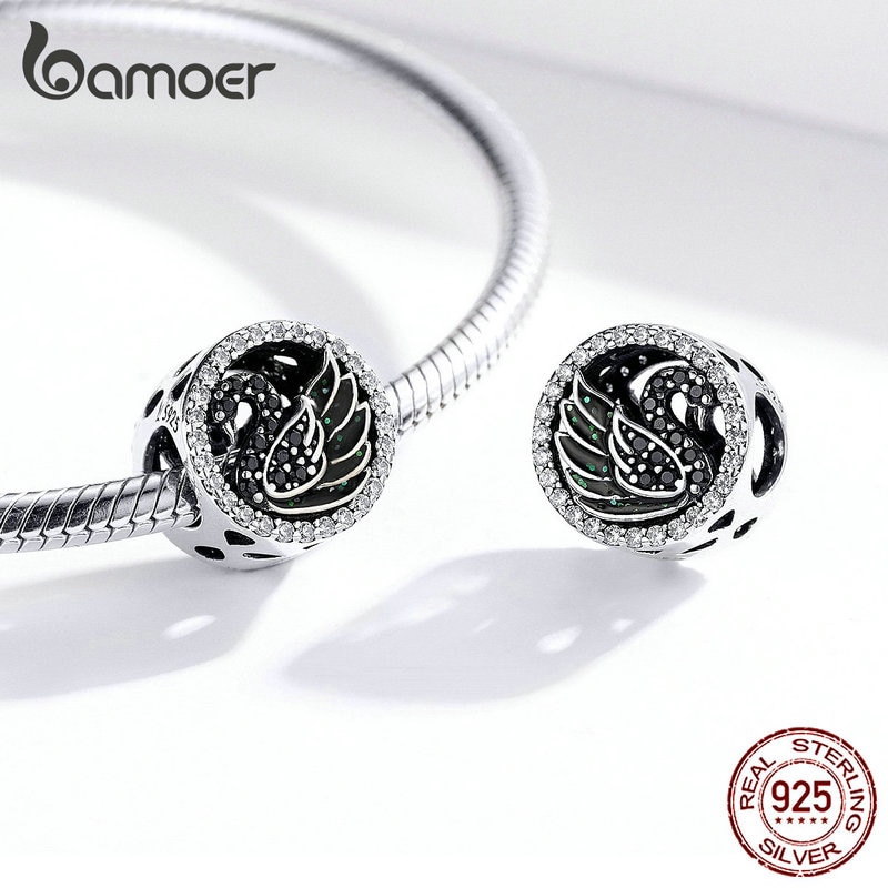 Hạt phụ kiện Bamoer bằng bạc thiết kế độc đáo sang trọng để làm trang sức