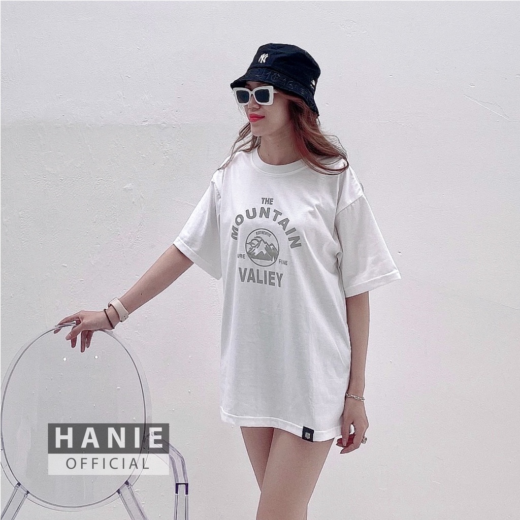 Áo thun unisex MOUNTAIN phom rộng tay lỡ dành cho nam nữ