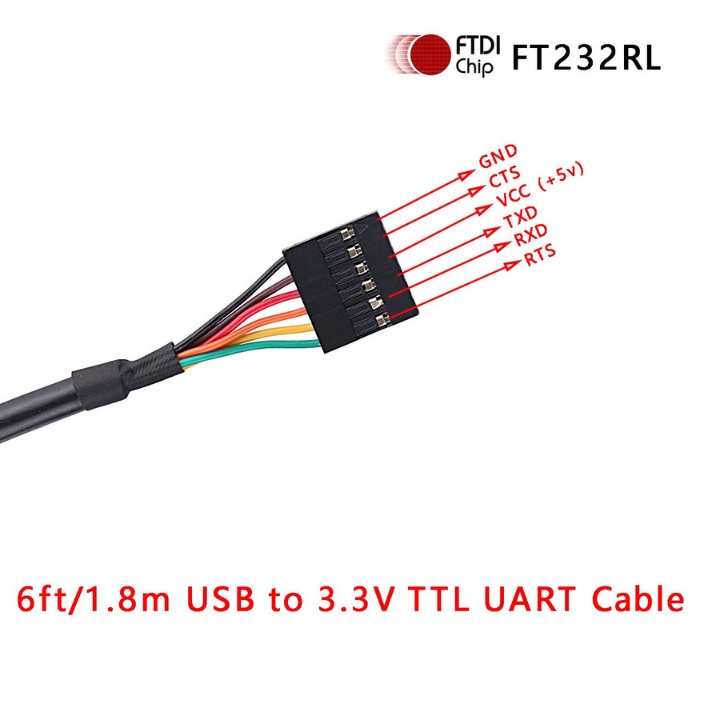 Cáp chuyển USB sang RS232 chipset FTDI-FT232 1.8 mét