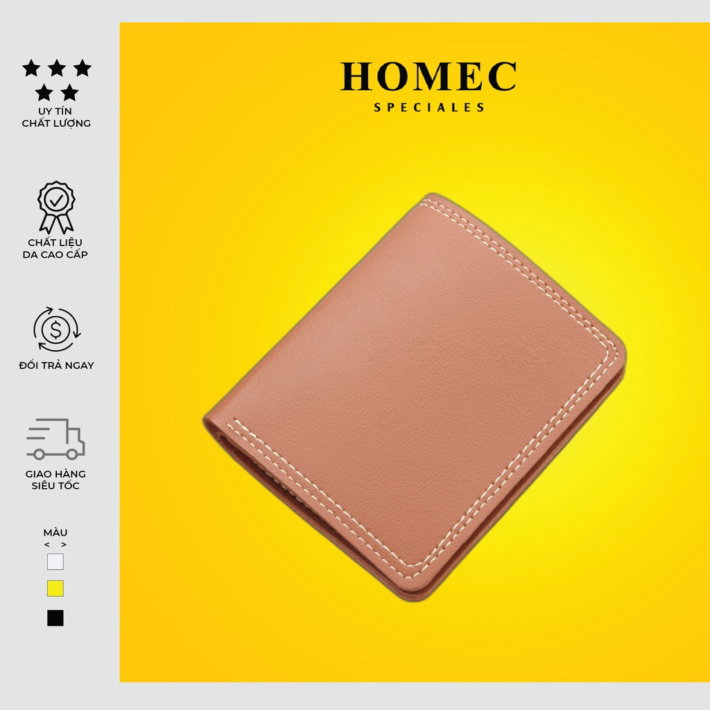 Ví nam cầm tay HOMEC 92 chất liệu cao cấp bóp nam dáng ngang thời trang - HOMEC