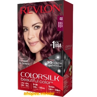 Thuốc nhuộm tóc số 48 đỏ tím revlon colorsilk chính hãng vov cung cấp & bảo trợ.