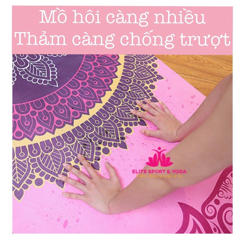 Thảm yoga du lịch cao cấp Elite Sport tặng kèm túi đựng