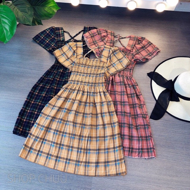 Đầm carô đủ màu bigsize 60 - 85 kí | BigBuy360 - bigbuy360.vn