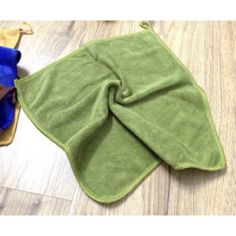 Khăn lau bếp , lau ô tô ,lau bàn , khăn nail, kt 30x30cm siêu mềm mịn ,thấm hút tốt không ra bụi vải