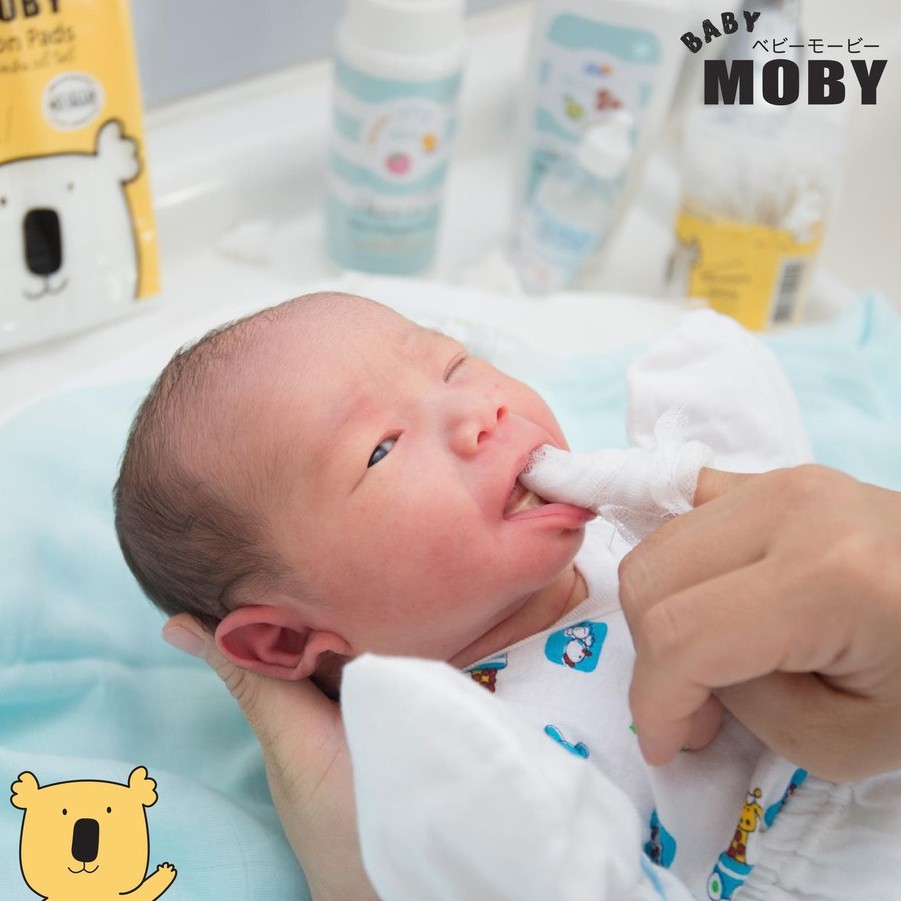 [COMBO SIÊU TIẾT KIỆM] Combo 06 Gói gạc rơ lưỡi Moby (50 miếng/gói)