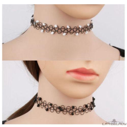 12 Choker bằng nhựa có thể kéo giãn tiện lợi