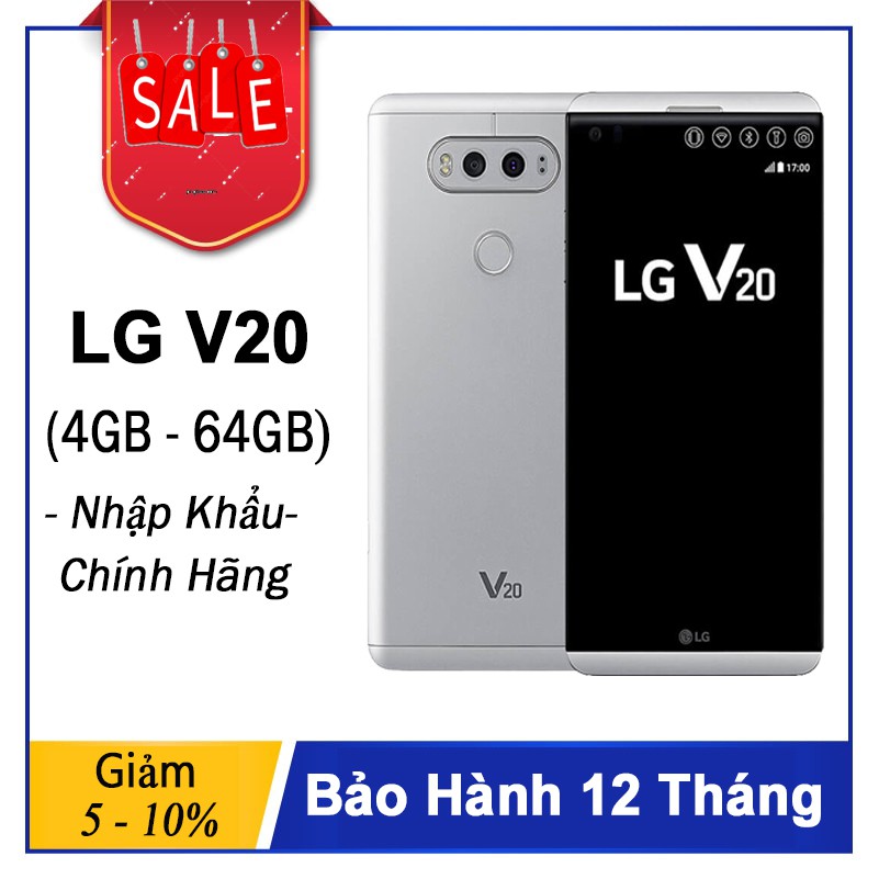 điện thoại LG V20 ram 4G/64G mới CHÍNH HÃNG - bảo hành 12 tháng