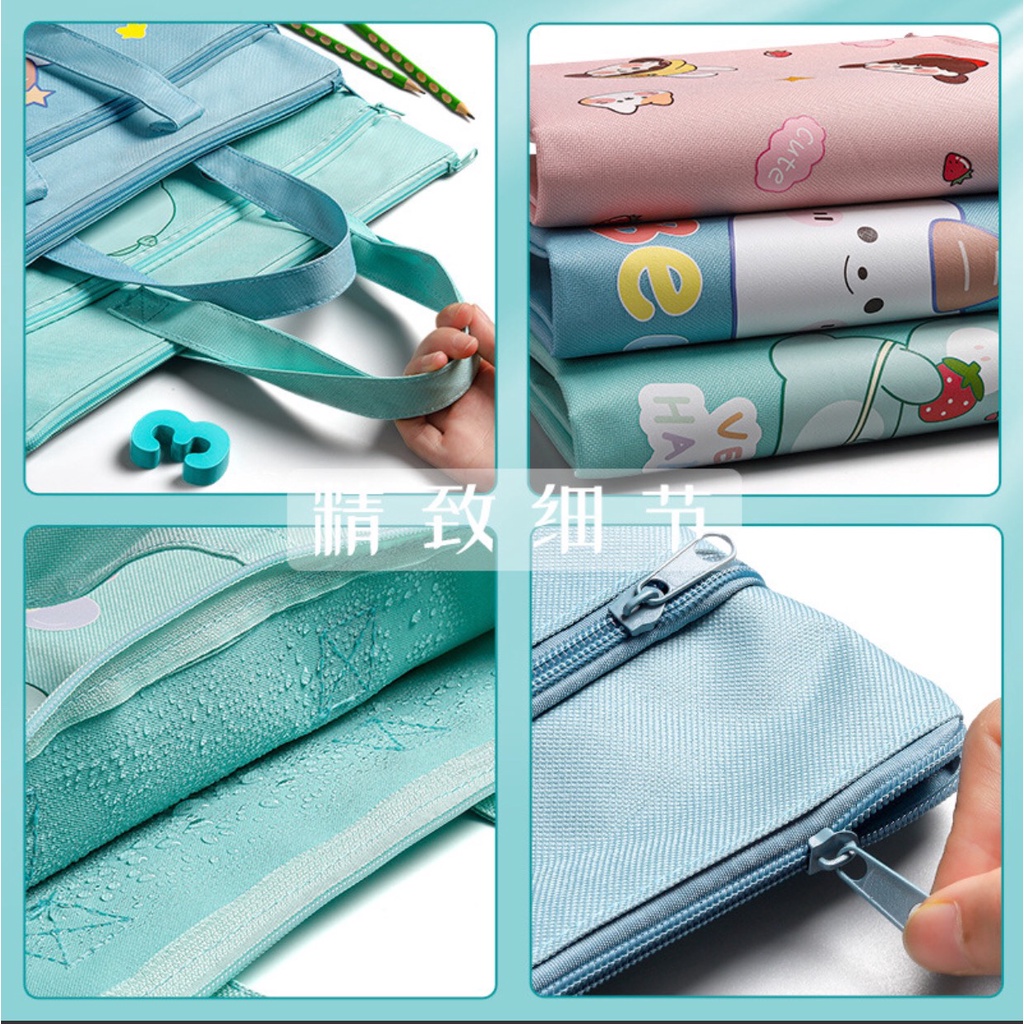 Túi Quai Xách Đựng Laptop, Đi Học Thêm Chống Thấm Cute 😋