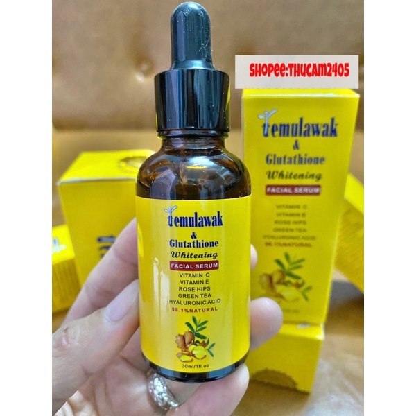 Serum Temulawak trắng da, chống lão hoá và sinh sản Collagen .