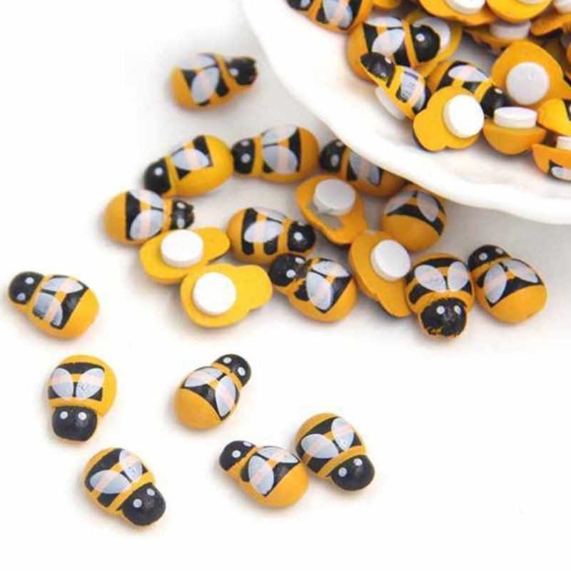 Bộ 10 con ong vàng mini 🐝 - Phụ kiện trang trí sen đá, tiểu cảnh Terrarium