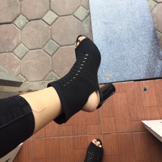 Boot len lỗ gót trụ cao cấp ( combo thảo chipi)