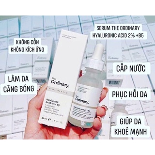 The Ordinary Hyaluronic Acid 2% + B5 Serum Cấp Nước Dưỡng Ẩm 30ml