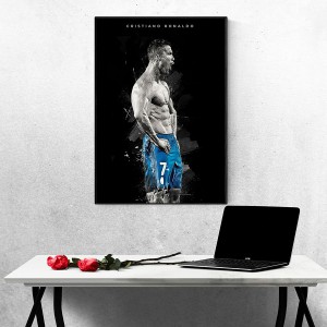 Tranh Laminate Tráng Gương - Tranh Treo Tường Cầu Thủ Bóng Đá Cristiano Ronaldo 2