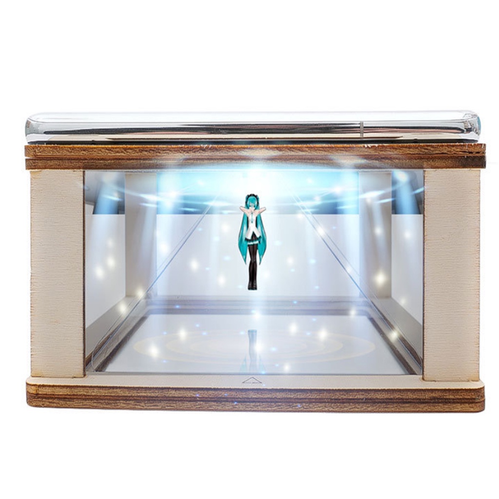 Máy Chiếu Hologram Kim Tự Tháp 3D DIY Dành Cho Điện Thoại Thông Minh / Máy Chiếu / Hatsune MV