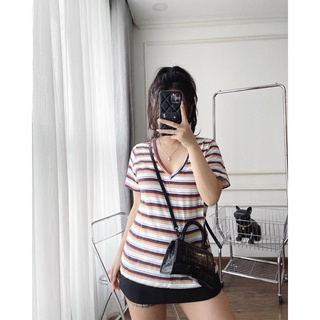 Áo phông cổ tim chất cotton siêu mát