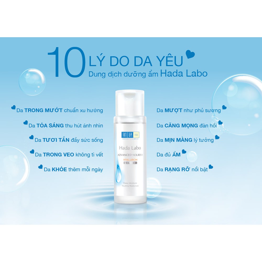 Dung dịch dưỡng ẩm - Hada Labo Advanced Nourish Lotion dành cho da thường 20ml | BigBuy360 - bigbuy360.vn