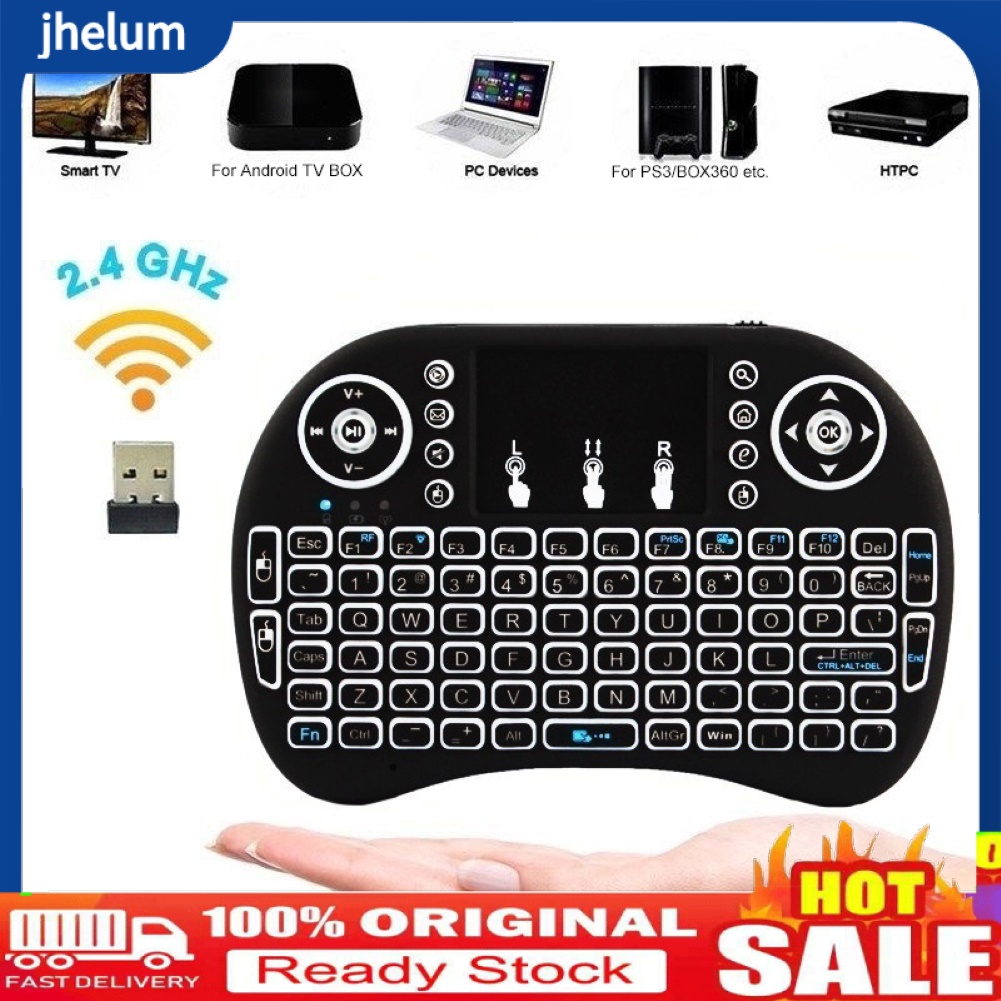 Bàn Phím Không Dây Mini 2.4GHz 3 Màu Có Thể Sạc Lại