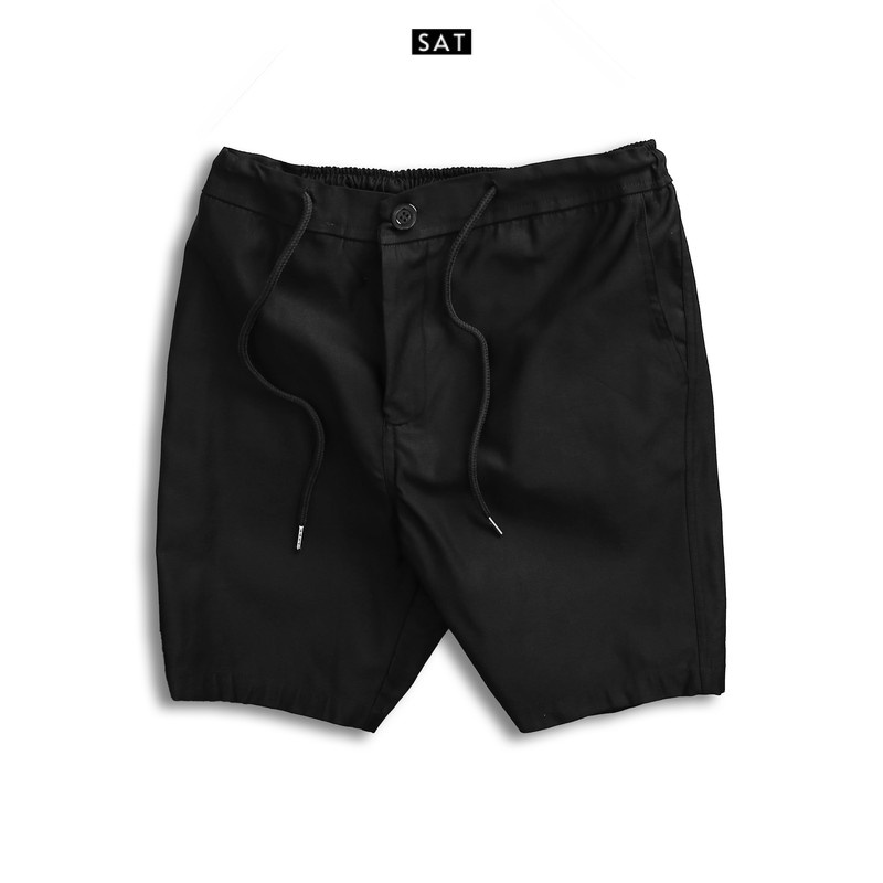 Quần short nam SAT SLUX-01 vải kaki cao cấp, trẻ trung, dày dặn, co giãn nhẹ, chuẩn form