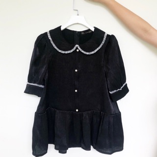 Áo peplum cổ sen ( giá sale)