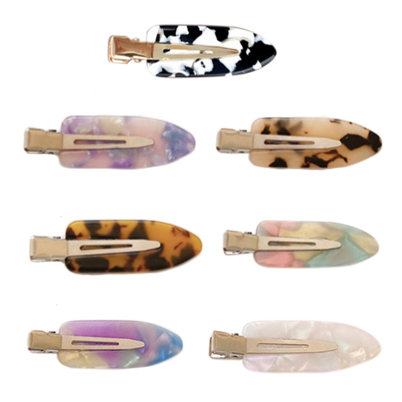Kẹp Tóc Mỏ Vịt Bằng Acrylic In Họa Tiết Da Báo Thời Trang