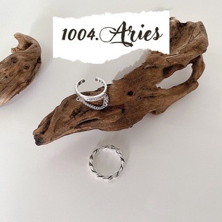 Nhẫn 2 chiếc bạc cá tính phong cách hàn - 1004.ARIES