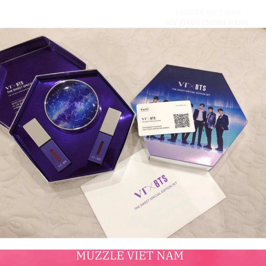 [SALE LỚN + Tặng Mặt Nạ Harana Trị Giá 25k] Set Mỹ Phẩm BTS Chính Hãng Mua 1 Được 3 [1 Cushion + 2 son] | BigBuy360 - bigbuy360.vn