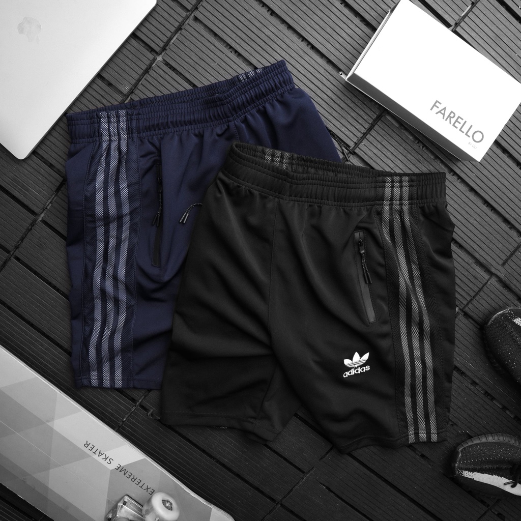 Quần short thể thao nam chất liệu Poli 2 da dày mịn 8368