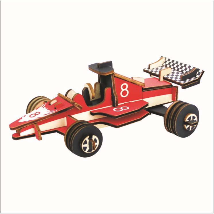 Đồ chơi lắp ráp gỗ 3D Mô hình Xe đua F1