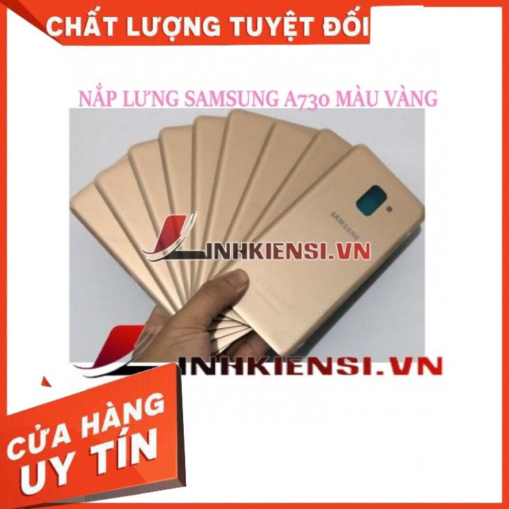 NẮP LƯNG SAMSUNG A730 MÀU VÀNG⚡GIÁ RẺ TỤT QUẦN⚡ NẮP LƯNG ZIN CAO CẤP, XỊN SÒ, ĐẸP, KUTE