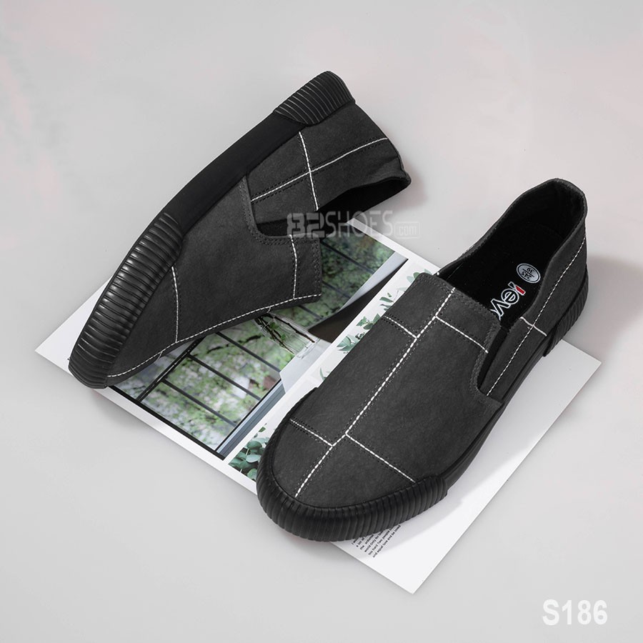 [XẢ KHO, LẺ SIZE] Giày lười nam - Slip on nam vải - Mã S186
