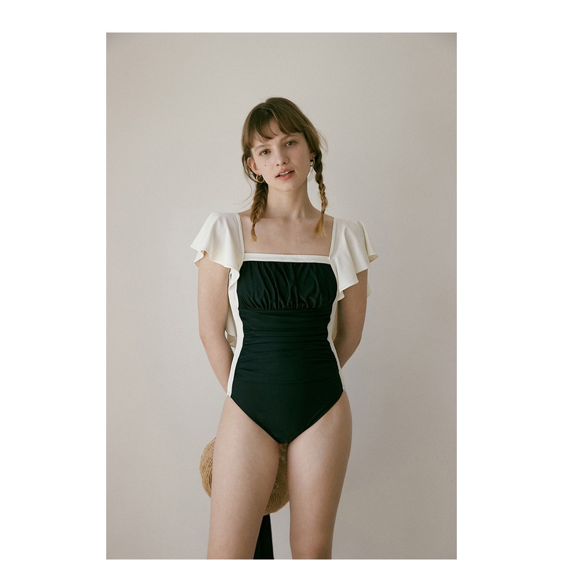 Bikini đồ bơi nữ đi biển 1 mảnh liền thân che bắp tay