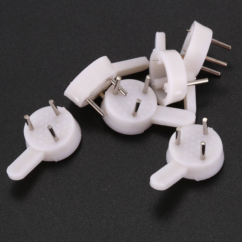 Set 40 móc treo khung ảnh gắn tường bằng nhựa 3 chân kiểu dáng tiện dụng