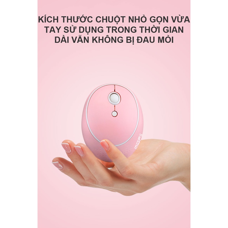 Combo phím chuột không dây MOFII CANDY mini 84 phím thiết kế nút tròn nhỏ gọn tiện lợi kết nối bằng chip USB 2.4GHz - NK