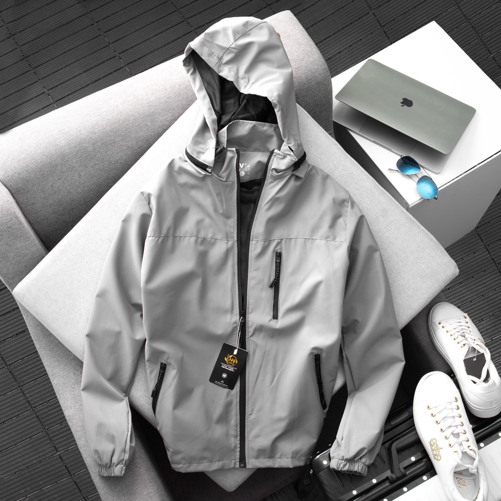 Áo khoác nam áo gió vải dù cao cấp 2 lớp chống nước khoác phong cách Hàn Quốc CAROLLSTOR A04