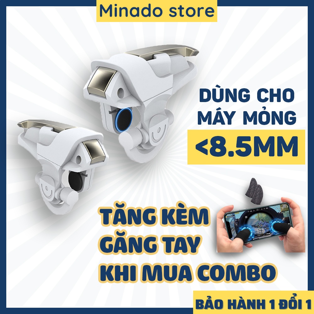 Nút bắn Pubg Mobile ff chơi game siêu nhạy mô phỏng phi thuyền tay cầm chơi game điện thoại pubg ros freefire MINADO