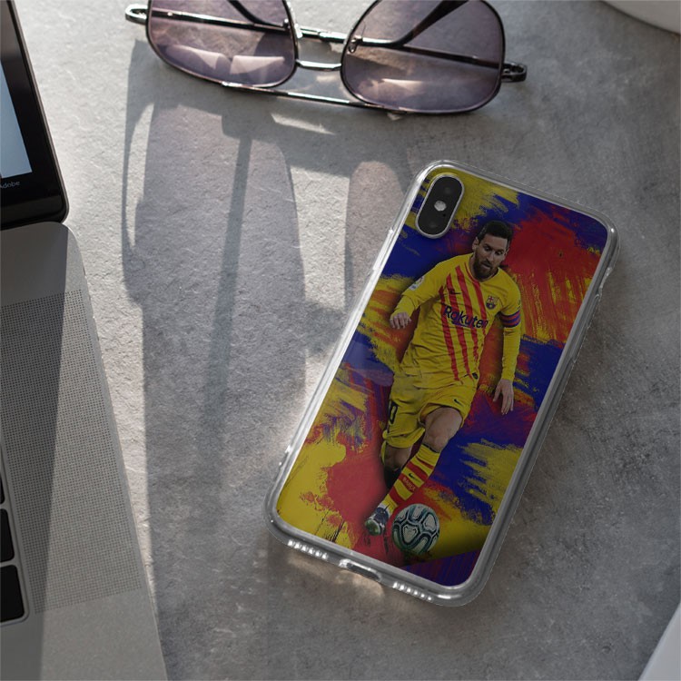 Ốp lưng Messi đi bóng CLB Barcelona cho Iphone 5 6 7 8 Plus 11 12 Pro Max X Xr BAR20210057