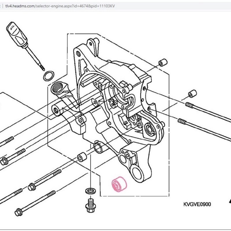 BẠC TREO MÁY AB 125 / VARIO/ SH MODE PCX / AB 110 / CLICK / VISION / LEAD ZIN HONDA